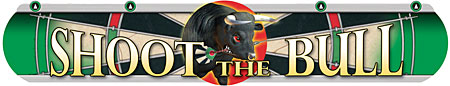 Dart World Shoot the Bull Vinyl Throw Line - Green
