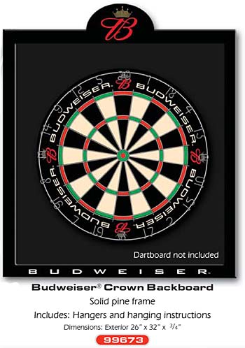 Budweiser Crown dartboard backer - 99673