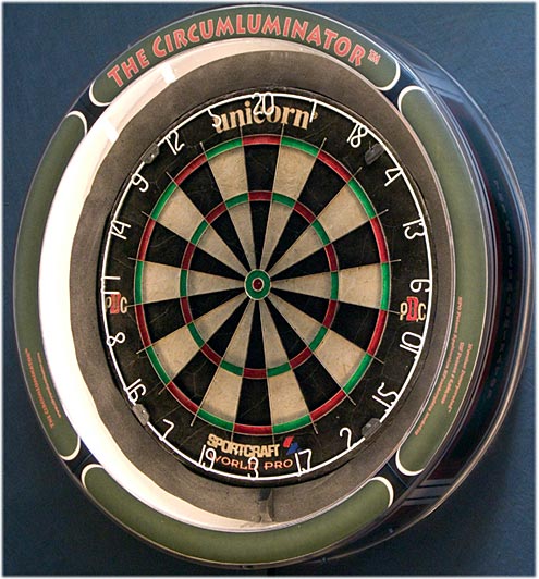 the circumluminator dartboard light