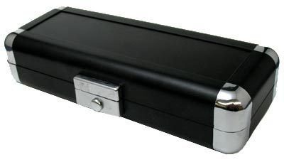 Black Dart Case - Chrome Corners