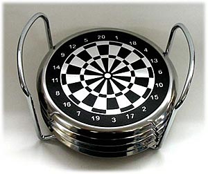 Dartboard Coaster Set