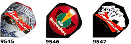 Bud logo pilsner glass cards