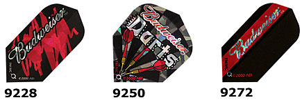 Budweiser glitter flights Bud Darts