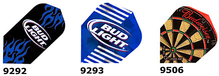Bud Light flames dartboard