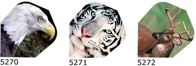 eagle, tiger, deer