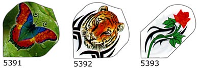 butterfly, tiger tat