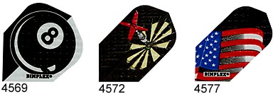8 ball, dart,stars and stripes
