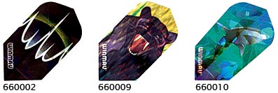 Winmau Slims - shark, panther, space wave