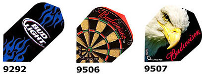 Bud Light flames dartboard
