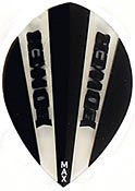 Power Max flights -  Black & Clear Tear Drop