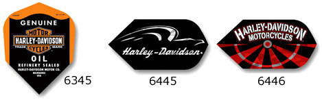 oil can, eagle wing, harley dartboard horizon