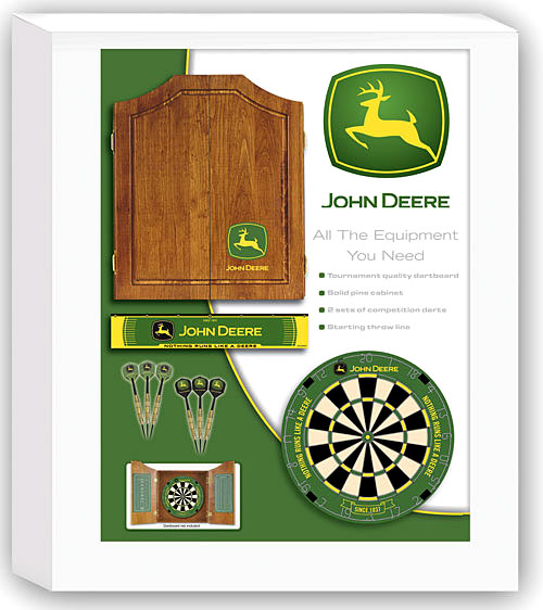 John Deere Dartboard and Cabinet Kit
