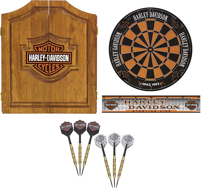 Harley Davidson Dartboard Package