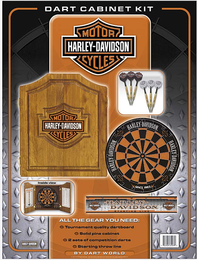 Harley Davidson Dartboard Package
