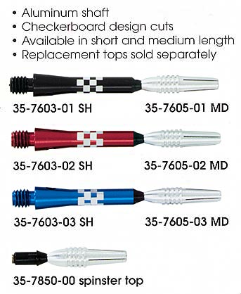 Diamond cut spinning aluminum shafts
