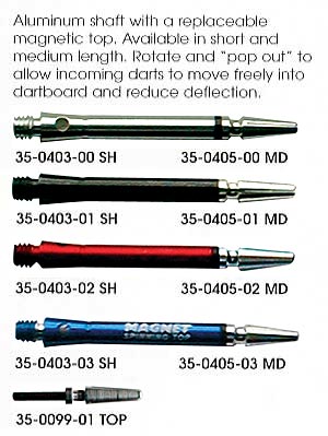 Harrows Magnetic darts shafts