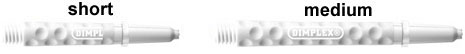 white dimplex dart shafts