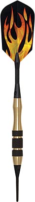 Scalloped Dart World  Classic Brass Soft-Tip Darts