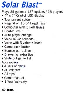Solar Blast board info