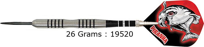 26 grams Piranha Razors 19520 Scalloped Curved