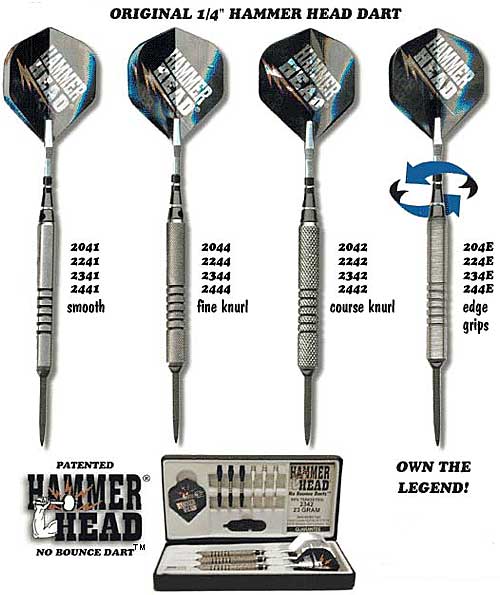 1/4" Classic Hammerhead Darts