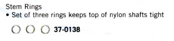 Stem Rings for nylon shafts