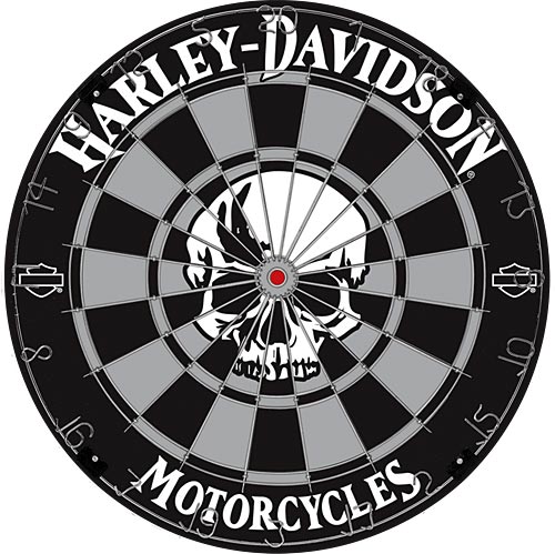 Harley Skull dartboard