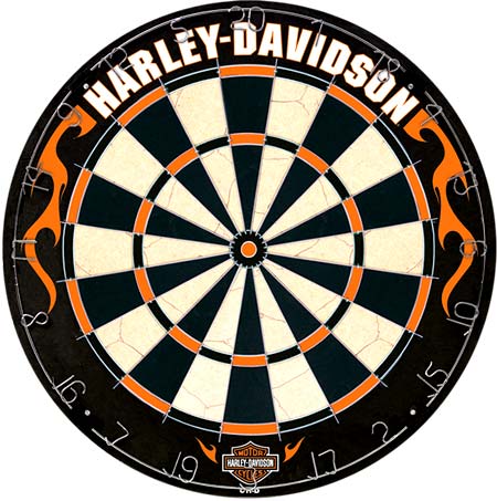 Harley Flame dartboard