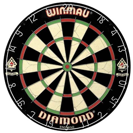 Old winmau diamond dartrboard