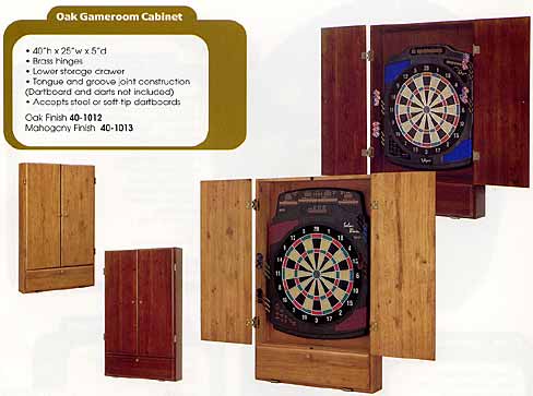 Oak Gameroom cabinets