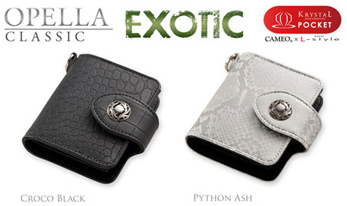 Exotic Cameo Opella Dart Case - Python and Croco