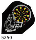 sharp shooter, dartboard skull