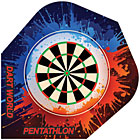 Paint Blue Red Dartboard