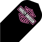 Harley Davidson Pink Cross Dart Flights 3 per set 