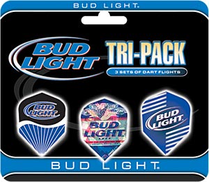 Winmau Budweiser Standard Dart Flights 1-10 Sets Bud Beer