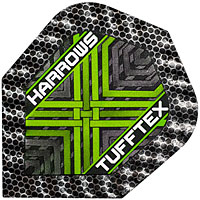 Electric Green Tufftex Flights from Harrows