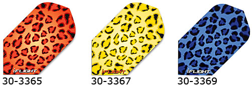 Slim Leopard Spots Flights Orange Yellow Blue  Pattern