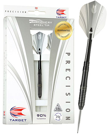 Target 90% Precision Black Steel-Tip Darts by Target